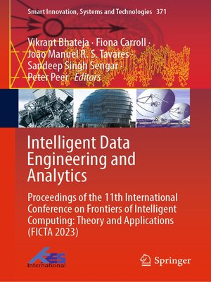 cover image of Intelligent Data Engineering and Analytics